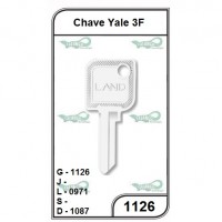 Chave Yale 3F G 1126 -PACOTE COM 10 UNIDADES 